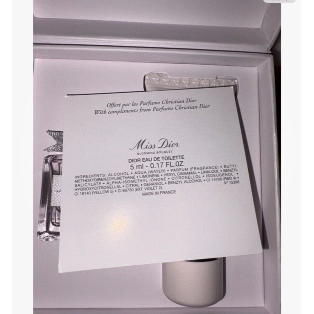 Dior Miss Dior Blooming Bouquet Gift Set 5ml EDT + 20ml Rose Wax Body Milk NIB - Picture 3 of 5